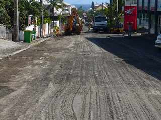 Rue Luc-Lorion en travaux