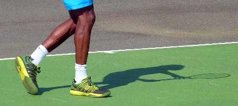 Tsonga et Monfils au stade Casabona  St-Pierre - 30 novembre 2011