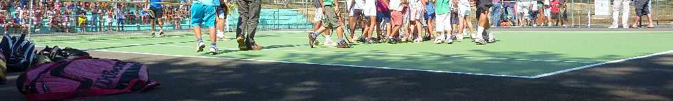 Tsonga et Monfils au stade Casabona  St-Pierre - 30 novembre 2011