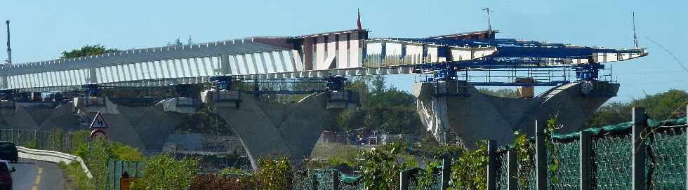 Chantier du nouveau pont sur la rivière St-Etienne - janvier 2012 - P5 à P8