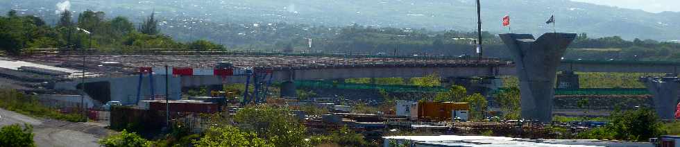 Chantier du nouveau pont sur la rivire St-Etienne - janvier 2012 - Partie courbe