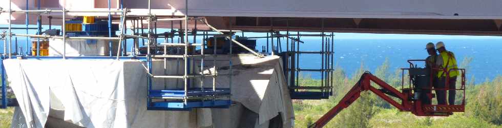 Chantier du nouveau pont sur la rivire St-Etienne - janvier 2012 - P2