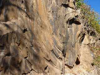 Bras de Cilaos -  Canal des Alos vers l'amont - Voies d'escalade