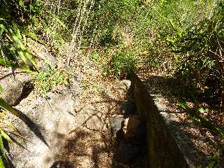 Bras de Cilaos -  Canal des Alos bouch vers l'amont