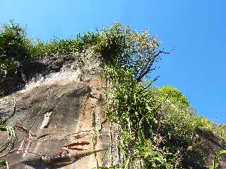 Bras de Cilaos -  Canal des Alos vers l'amont - Rempart