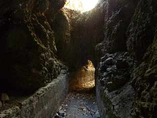 Bras de Cilaos -  Canal des Aloès vers l'aval - Partie souterraine -