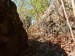 Bras de Cilaos -  Canal des Alos vers l'aval - Partie dtruite -