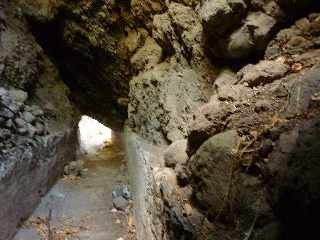 Bras de Cilaos -  Canal des Aloès vers l'aval - Partie souterraine