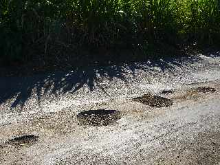 Chemin de Bassin Plat - Nids de poule - fvrier 2012