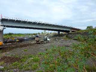 Mars 2012- Construction du pont sur la Rivire St-Etienne - Partie courbe