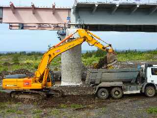 Mars 2012- Construction du pont sur la Rivire St-Etienne -