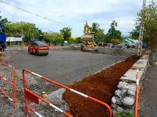 Pierrefonds - Travaux de voirie - parking devant l'cole