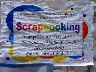Scrapbooking à la médiathèque de St-Pierre - mars 2012