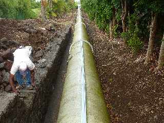 Ravine des Cabris - Conduite force vers l'usine du Bras de la Plaine