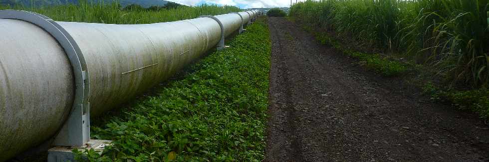 Ravine des Cabris - Conduite force vers l'usine du Bras de la Plaine