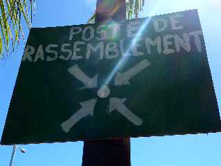 Poste de rassemblement - Panneau