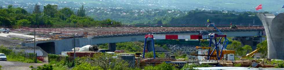 Chantier du pont sur la Rivire St-Etienne - Mars 2012