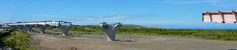 Chantier du pont sur la Rivire St-Etienne - Mars 2012