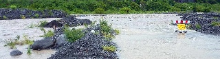 Radier du Ouaki sumerg� - mars 2012