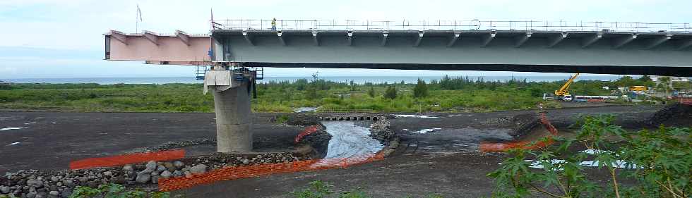 Rivire St-Etienne - Chantier de construction du pont