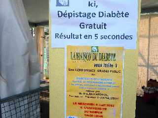 1er avril 2012 - St-Pierre - Casabona - Premier Salon sports et sant - La Maison du diabte - Dpistage gratuit