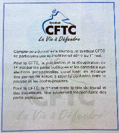 Défilé 1er mai 2012 à St-Pierre - Pub CFTC
