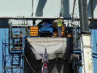 Rivire St-Etienne - Chantier du nouveau pont - juin 2012 - Pile 4