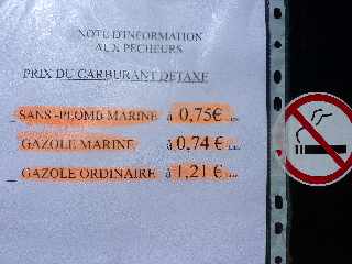 Port de St-Pierre - Prix du carburant dtax