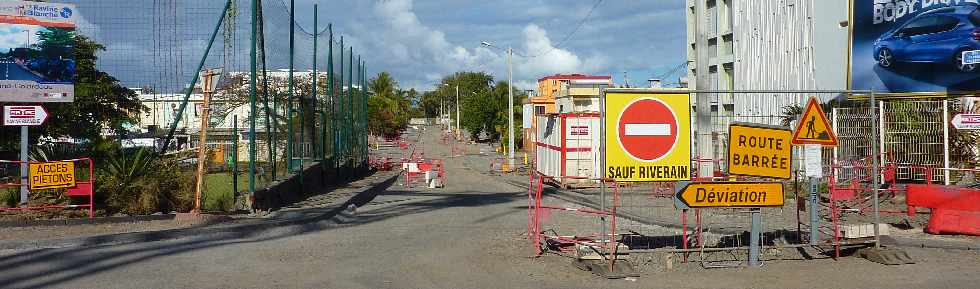 Juillet 2012 -  Ravine Blanche - Travaux Rue Collardeau