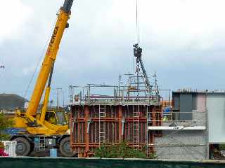 Juillet 2012 - Murs de retour - Chantier du pont sur la Rivire St-Etienne