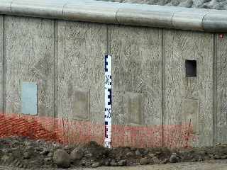 Juillet 2012 - Chantier du pont sur la Rivire St-Etienne - Mur de rehausse