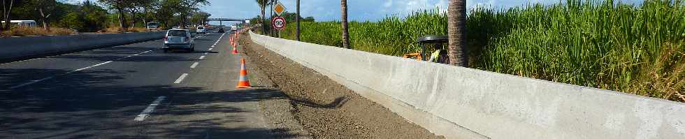 Pierrefonds - Travaux sur la RN1 - juillet 2012