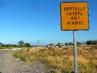 Pierrefonds - Bretelle entrée RN1 fermée - juillet 2012