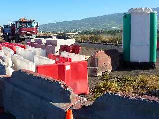 Pierrefonds - Travaux sur RN1 - Jonction avec le pont