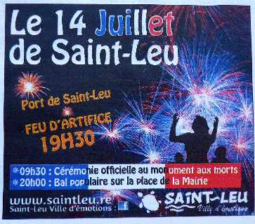 Publicité 14 juillet 2012 à St-Leu