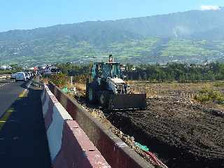 Rivire St-Etienne - Chantier voies d'accs de rive gauche