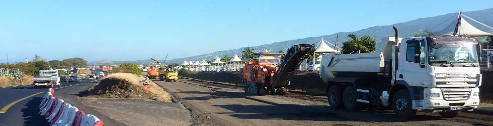 Rivire St-Etienne - Chantier voies d'accs de rive gauche