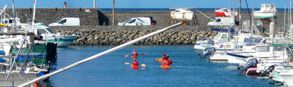 Kayaks dans le port de St-Pierre