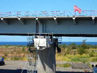 Chantier du pont sur la Riv. St-Etienne - Fin aot 2012