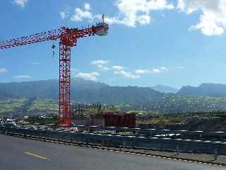 Chantier des accs au pont sur la Riv. St-Etienne en rive gauche - PIPO