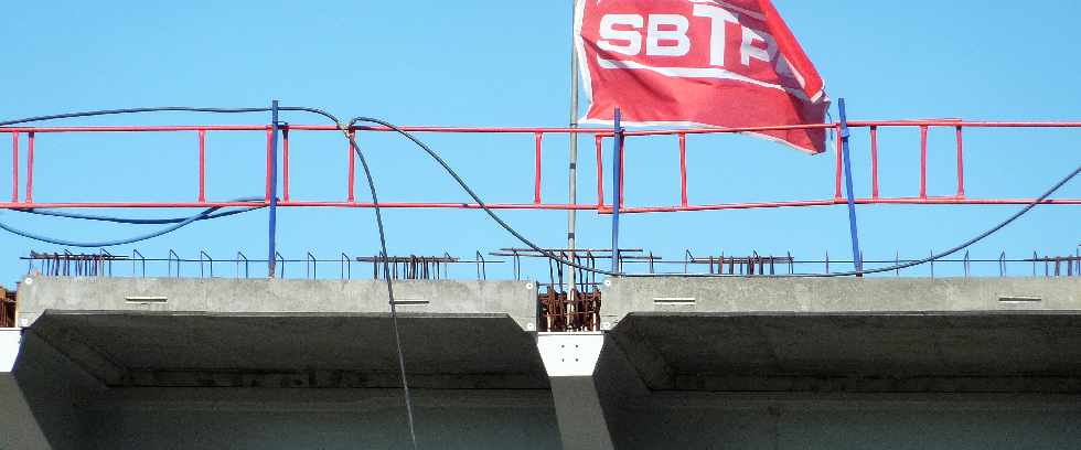 Chantier du pont sur la Riv. St-Etienne - Fin aot 2012