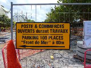 Ravine Blanche - Travaux rue Luthuli