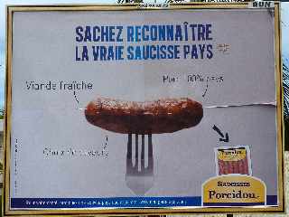 Pub Porcidou - Sachez reconnatre la vraie saucisse pays