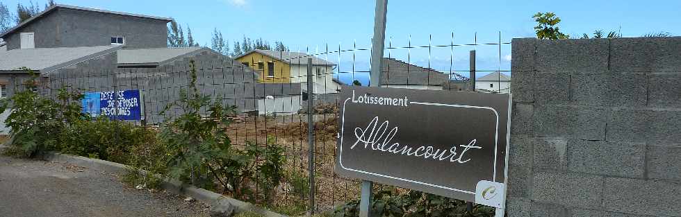 Ligne des Bambous -  Lotissement Ablancourt