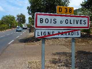 Panneaux routiers - Bois d'Olives - Fin de Ligne Paradis