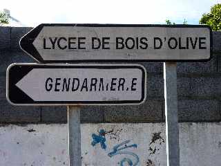 Panneaux - Gendarmerie - Lyce de Bois d'Olives