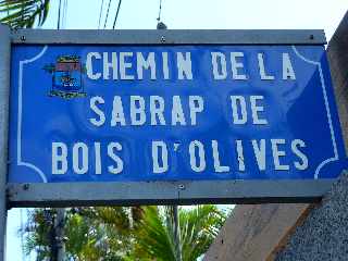 Chemin de la Sabrap de Bois d'Olives