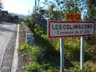 18 novembre 2012 - Route des Colimaons - Panneau routier Les Colimaons