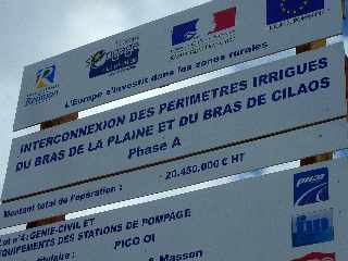 St-Pierre - Ligne Paradis - Interconnexion Périmètres irrigiés Bras de la Plaine - Bras de Cilaos