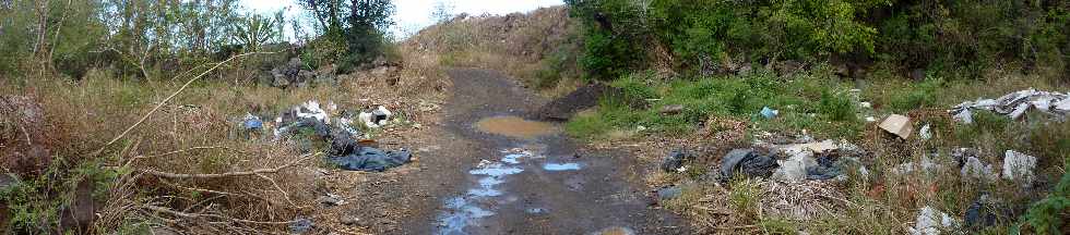 St-Pierre - Chemin Jean Cadet - Radier de la Ravine Blanche - Dpts sauvages de dtritus divers